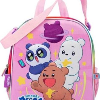 LONCHERA ESCOLAR ROSA WE BARE BEARS