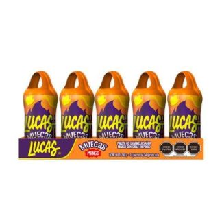 LUCAS MUECAS MANGO ENCHILADO PALETA CON CHILE EN POLVO 10 PZ