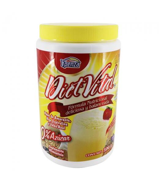 MALTEADA DIET VITAL POLVO 500 GR. O% AZUCAR FRESA NUTRIENTE DIABE SOLO PARA DIABETICOS