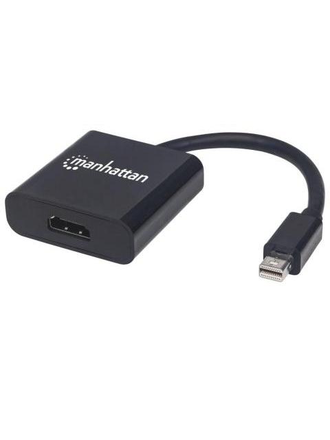 MANHATTAN ADAPTADOR MINI DISPLAYPORT 1.2 MACHO - HDMI HEMBRA 4K 60HZ NEGRO