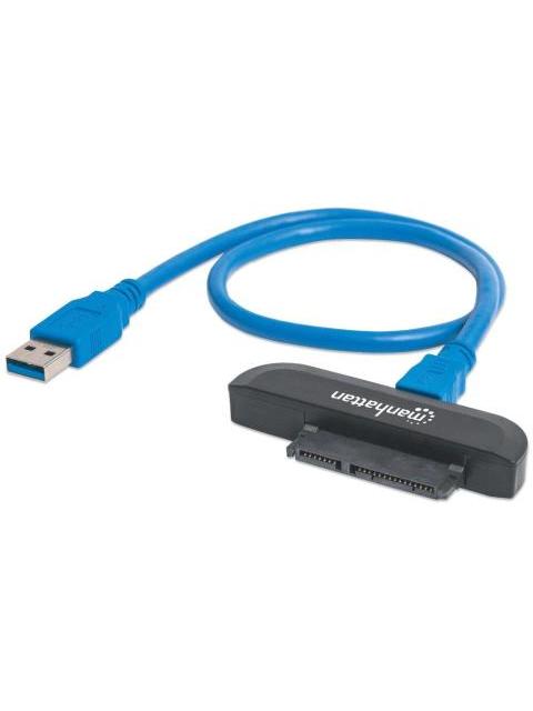 MANHATTAN ADAPTADOR SUPERSPEED USB 3.0 MACHO - SATA 2.5 MACHO 40CM