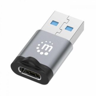 MANHATTAN ADAPTADOR USB 3.0 MACHO - USB C HEMBRA GRIS