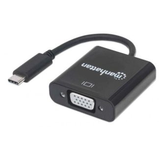 MANHATTAN ADAPTADOR USB-C 3.1 MACHO - VGA HEMBRA NEGRO