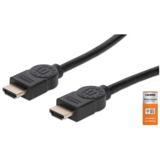 MANHATTAN CABLE CON CERTIFICACION PREMIUM HDMI 2.0 MACHO - HDMI 2.0 MACHO 4K 60HZ 1 METRO NEGRO