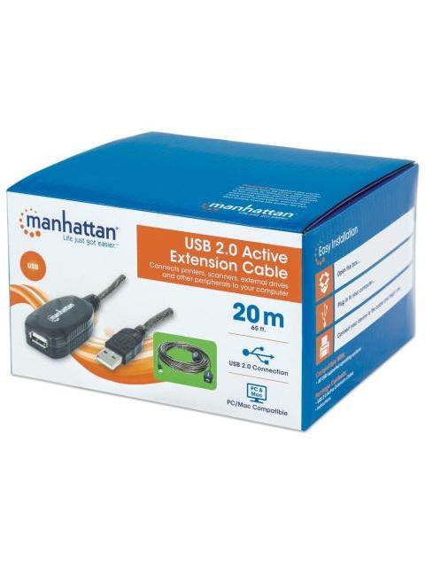 MANHATTAN CABLE DE EXTENSION ACTIVA USB DE ALTA VELOCIDAD ENCADENABLE USB A MACHO - HEMBRA 20 METROS NEGRO - Image 7