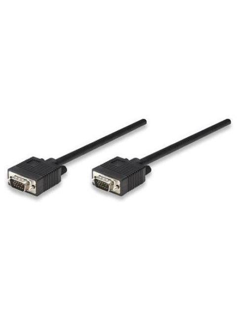 MANHATTAN CABLE DE VIDEO PARA MONITOR SVGA 8MM VGA (D-SUB) MACHO - VGA (D-SUB) MACHO 11 METROS NEGRO