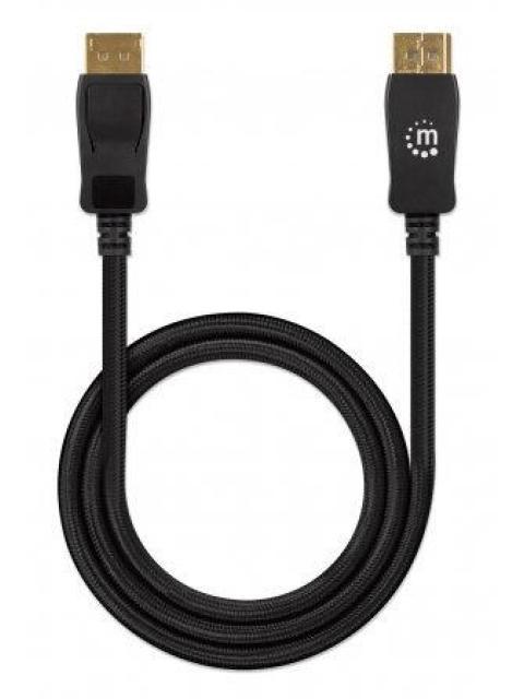 MANHATTAN CABLE DISPLAYPORT 1.4 MACHO - DISPLAYPORT 1.4 MACHO 8K 60HZ 1 METRO NEGRO - Image 5