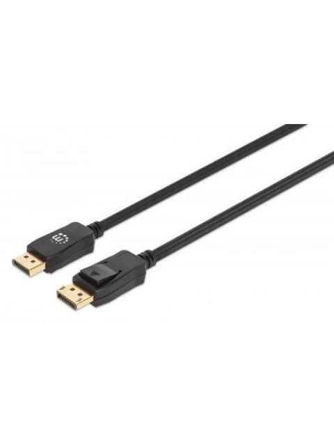 MANHATTAN CABLE DISPLAYPORT 1.4 MACHO - DISPLAYPORT MACHO 8K 60HZ 2 METROS NEGRO