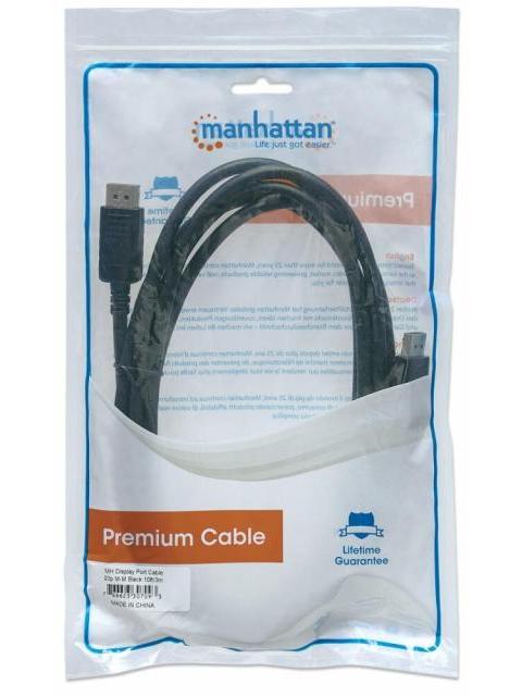 MANHATTAN CABLE DISPLAYPORT 1.2 MACHO - DISPLAYPORT 1.2 MACHO 4K 60HZ 3 METROS NEGRO - Image 5
