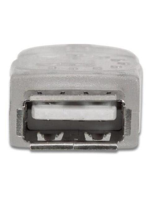 MANHATTAN CABLE EXTENSION DE ALTA VELOCIDAD USB 2.0 USB A MACHO - USB A HEMBRA 4.5 METROS PLATEADO - Image 4