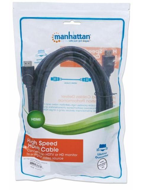 MANHATTAN CABLE HDMI DE ALTA VELOCIDAD CON CANAL ETHERNET HDMI MACHO - HDMI MACHO 4K 30HZ 5 METROS NEGRO - Image 6