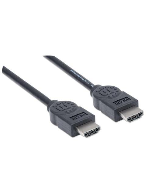 MANHATTAN CABLE HDMI DE ALTA VELOCIDAD HDMI MACHO - HDMI MACHO 4K 30HZ 3D 1.8 METROS NEGRO - Image 3