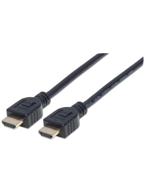 MANHATTAN CABLE HDMI MACHO - HDMI MACHO 4K 60HZ 1 METRO NEGRO