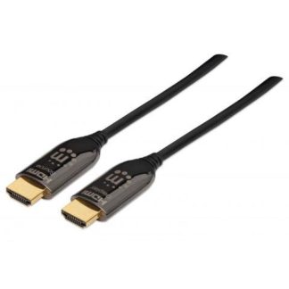 MANHATTAN CABLE HDMI PLENUM HDMI MACHO - HDMI MACHO 4K 60HZ 30 METROS NEGRO