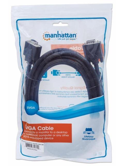 MANHATTAN CABLE PARA MONITOR SVGA 8MM VGA (D-SUB) MACHO - VGA (D-SUB) MACHO 4.5 METROS NEGRO - Image 6