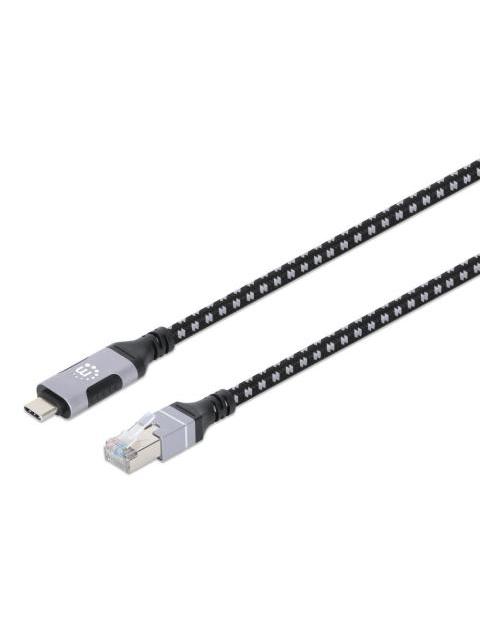 MANHATTAN CABLE RJ-45 MACHO - USB-C MACHO 2 METROS