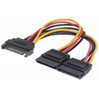 MANHATTAN CABLE SATA HEMBRA - 2X SATA MACHO 15CM