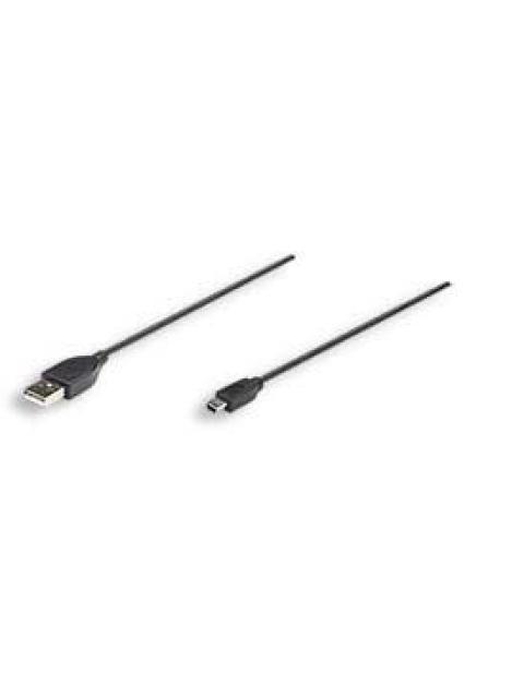 MANHATTAN CABLE USB 2.0 USB A MACHO - MINI USB B MACHO 3 METROS NEGRO