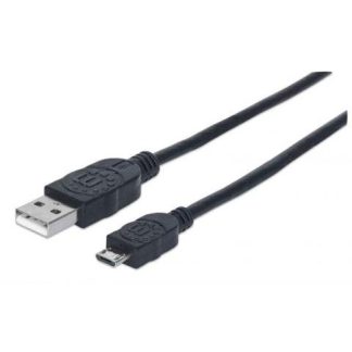 MANHATTAN CABLE USB A MACHO - MICRO USB B MACHO 50CM NEGRO