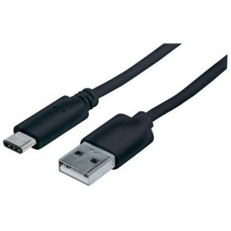 MANHATTAN CABLE USB C DE ALTA VELOCIDAD USB C MACHO - USB A MACHO 1 METRO NEGRO