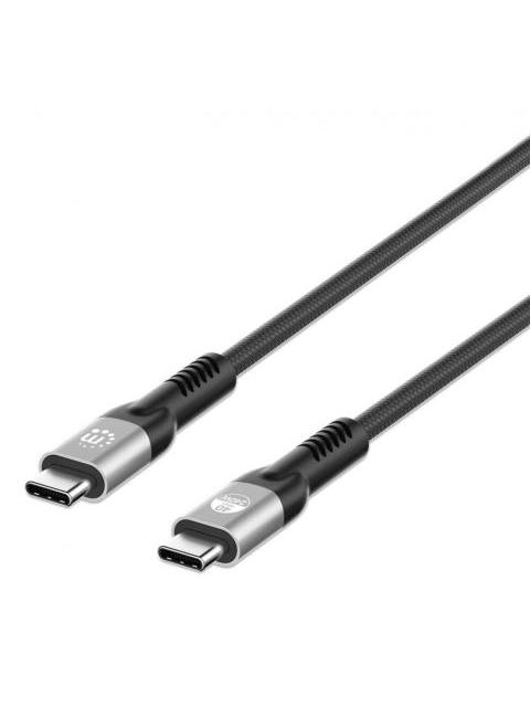 MANHATTAN CABLE USB-C MACHO - USB-C MACHO 2 METROS