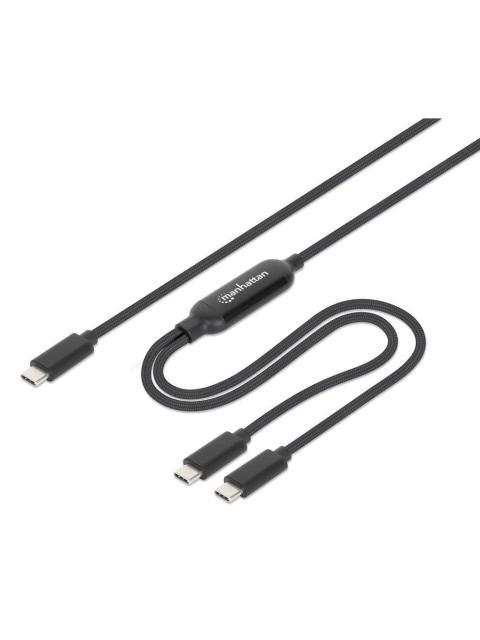 MANHATTAN CABLE USB-C MACHO - USB-C MACHO 2 METROS