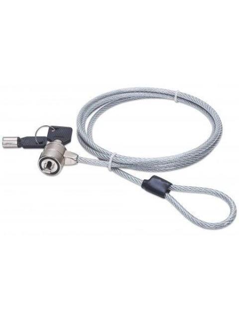MANHATTAN CANDADO DE LLAVE PARA LAPTOP 1.4 METROS PLATA