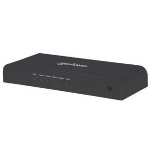 MANHATTAN DIVISOR DE VIDEO HDMI 4 PUERTOS NEGRO