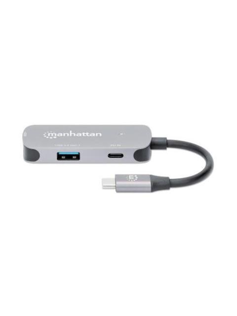 MANHATTAN DOCKING STATION 130707 USB C 1X USB 1X USB C 1X HDMI GRIS - Image 3