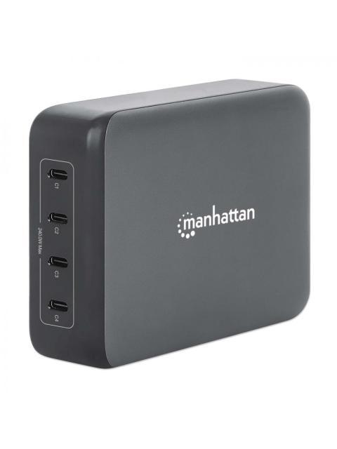 MANHATTAN ESTACION DE CARGA 102667 4X USB-C GRIS