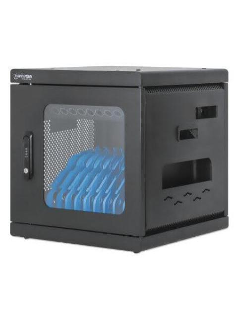 MANHATTAN ESTACION DE CARGA 180917 10 CONTACTOS AC 120V NEGRO