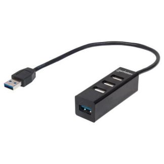 MANHATTAN HUB USB A 3.0 DE 4 PUERTOS 5000 MBIT-S NEGRO