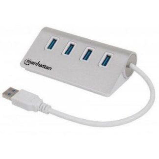 MANHATTAN HUB USB A 3.1 MACHO - 4X USB A 3.0 HEMBRA 5000 MBIT-S BLANCO