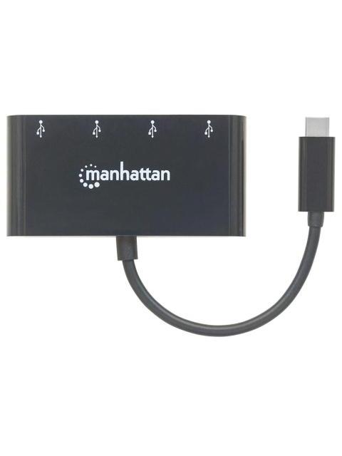 MANHATTAN HUB USB C 3.0 MACHO - 4X USB A 3.0 HEMBRA 5000 MBIT-S NEGRO - Image 5