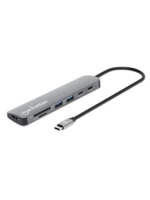 MANHATTAN HUB USB-C - HDMI USB-A 2.0 USB-C 5 GBIT-S