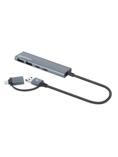 MANHATTAN HUB USB-C-USB-A - USB-A 3.1 USB-C 5 GBIT-S
