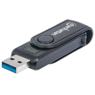 MANHATTAN LECTOR DE MEMORIA USB 3.0 5000 MBIT-S NEGRO