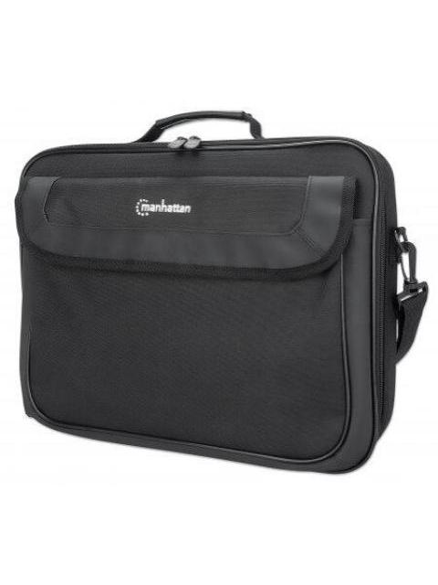 MANHATTAN MALETIN DE POLIESTER CAMBRIDGE CLAMSHELL PARA LAPTOP 15.6 NEGRO