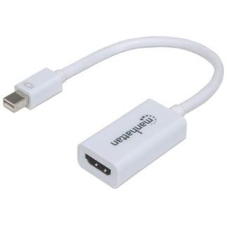 MANHATTAN MINI ADAPTADOR HDMI HEMBRA - MINI DISPLAYPORT 1.2 MACHO 17CM BLANCO