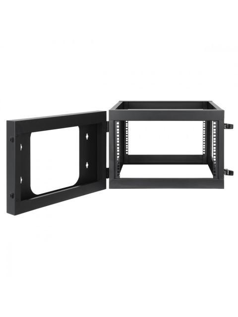 MANHATTAN RACK ABIERTO 19 PARA MONTAJE EN PARED HASTA 40KG 6U NEGRO