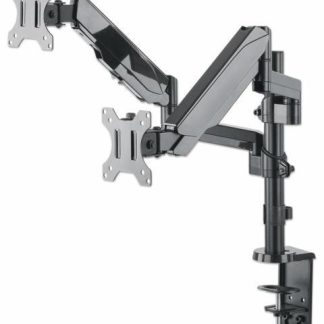 MANHATTAN SOPORTE DE ESCRITORIO 2 MONITORES 17 - 32 HASTA 8KG NEGRO