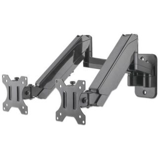 MANHATTAN SOPORTE DE PARED 2 MONITORES 17 - 32 HASTA 8KG NEGRO