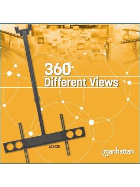 MANHATTAN SOPORTE DE TECHO PARA PANTALLAS 37 - 70 O 50KGS NEGRO - Image 3