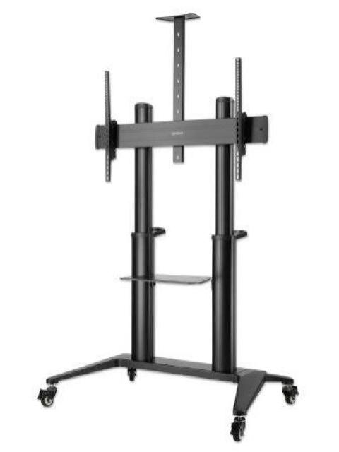 MANHATTAN SOPORTE MOVIL DE PISO 462341 PARA PANTALLA 70 - 120 HASTA 140KG NEGRO