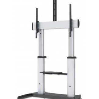 MANHATTAN SOPORTE MOVIL PARA PANTALLA 60 - 100 HASTA 100KG PLATA