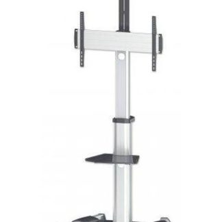 MANHATTAN SOPORTE TIPO CARRITO PARA PANTALLAS 37 A 70 O 50KGS NEGRO-PLATA