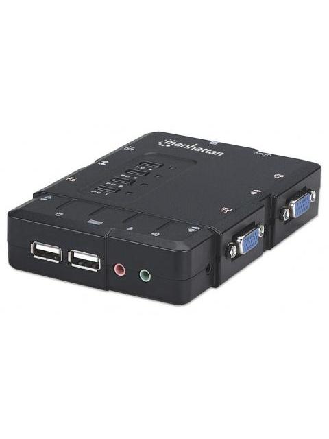 MANHATTAN SWITCH KVM DE 4 PUERTOS USB VGA