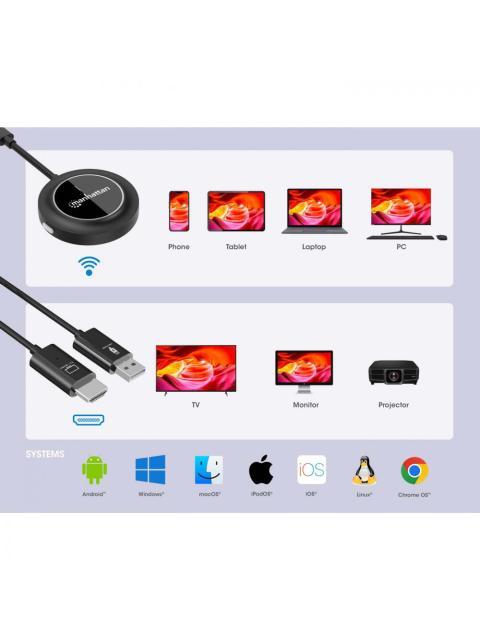 MANHATTAN TRANSMISOR Y RECEPTOR INALAMBRICO ENTRADA SALIDA 1 X HDMI HASTA 30 METROS - Image 8