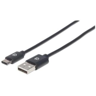 MANHATTAN USB A MACHO - USB C MACHO 2 METROS NEGRO