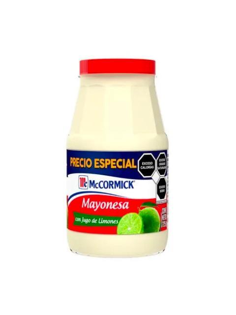 MAYONESA MCCORMICK C JUGO LIMON PRECIO ESPECIAL 725 GR